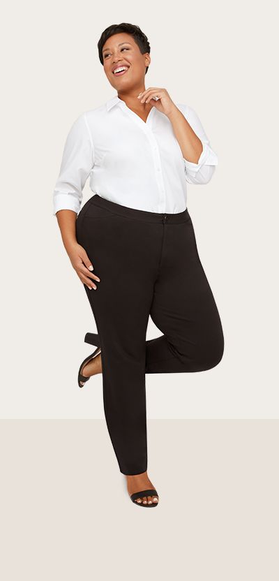 Women's Plus Size Work Pants & Dress Slacks | Catherines