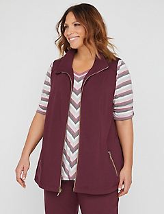 french terry oversized vest