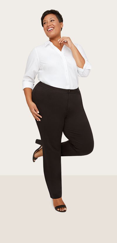 plus size dress pants for work