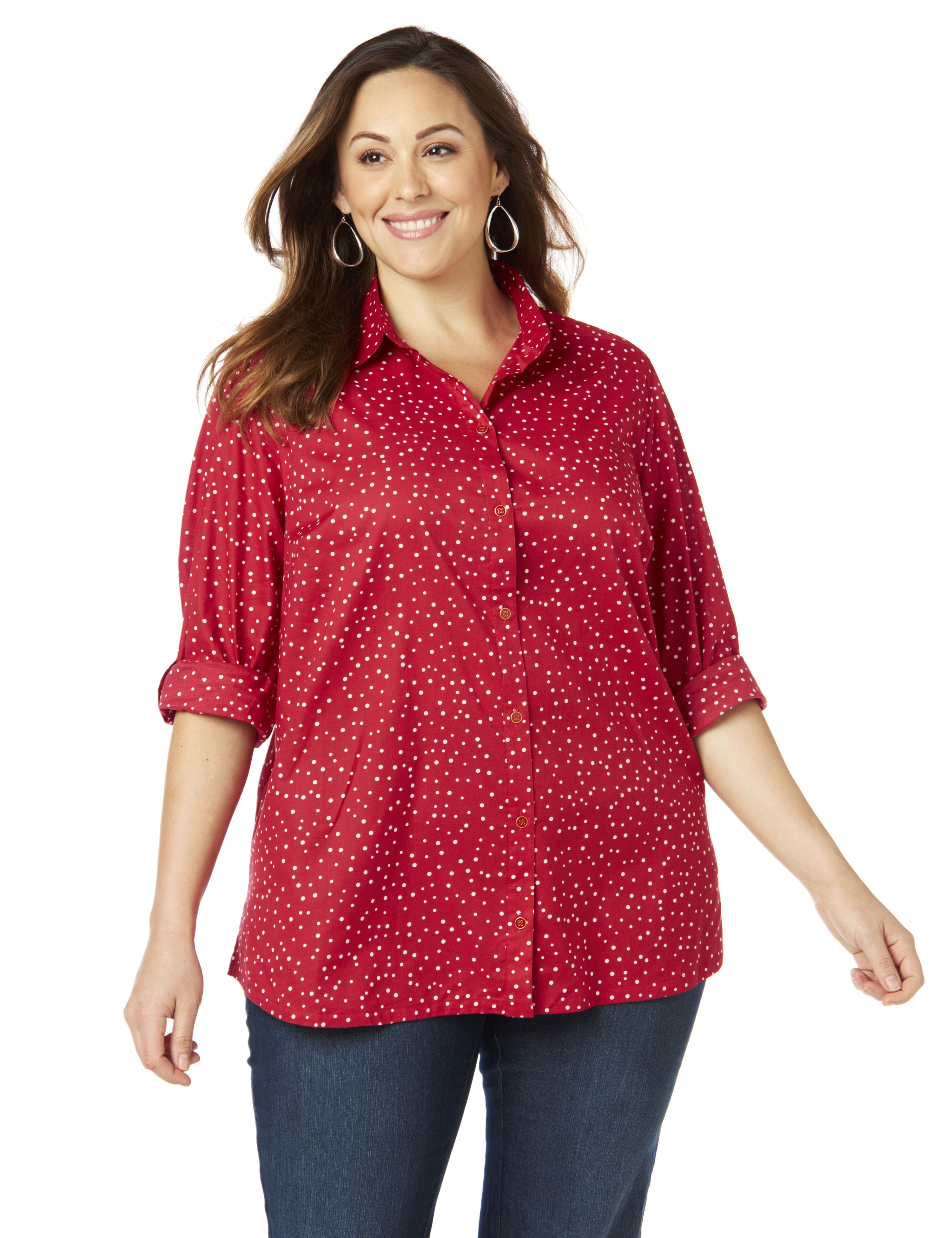 womens plus size tops clearance