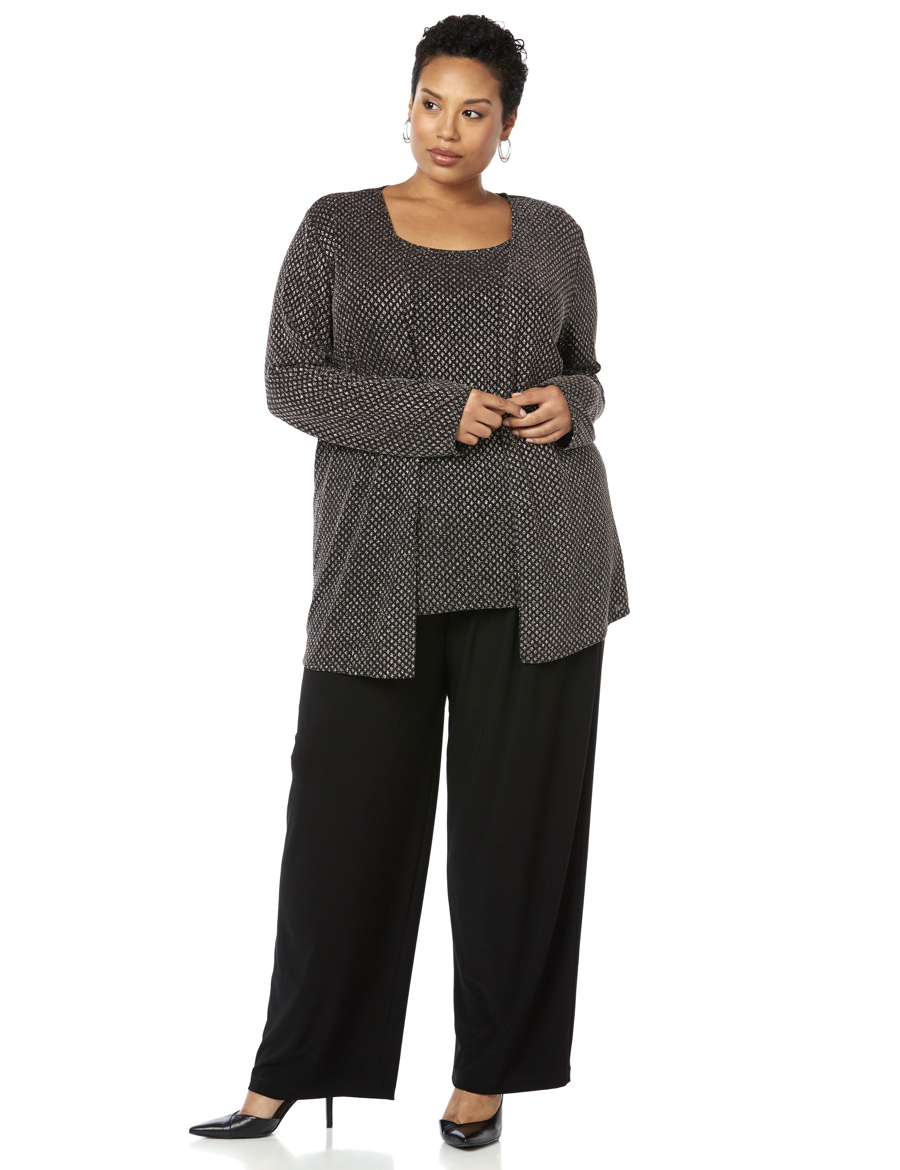 catherines plus size pants suits