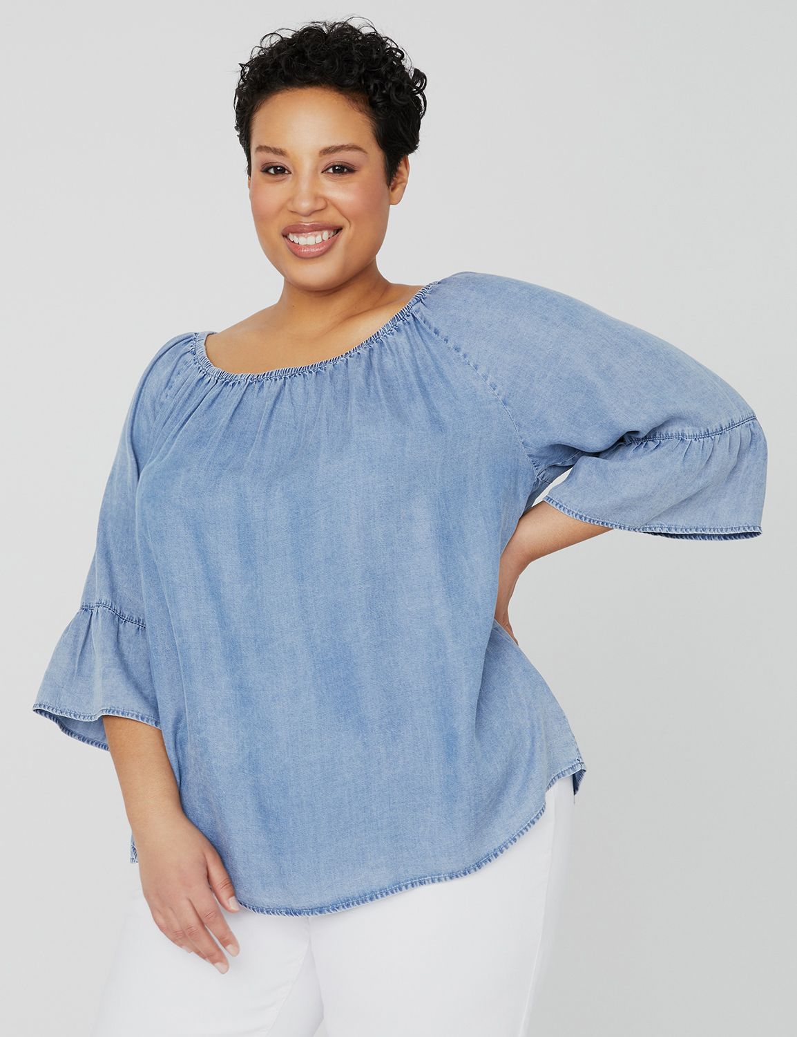 Image result for catherines soft tencel peasant top