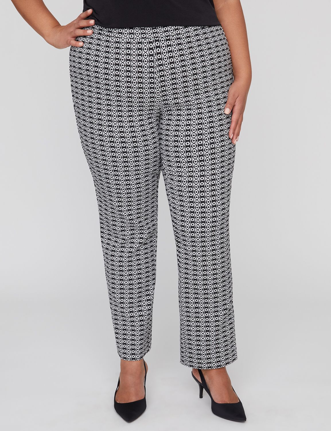 60's Scenic Keyhole Fitted Poly Pants Set