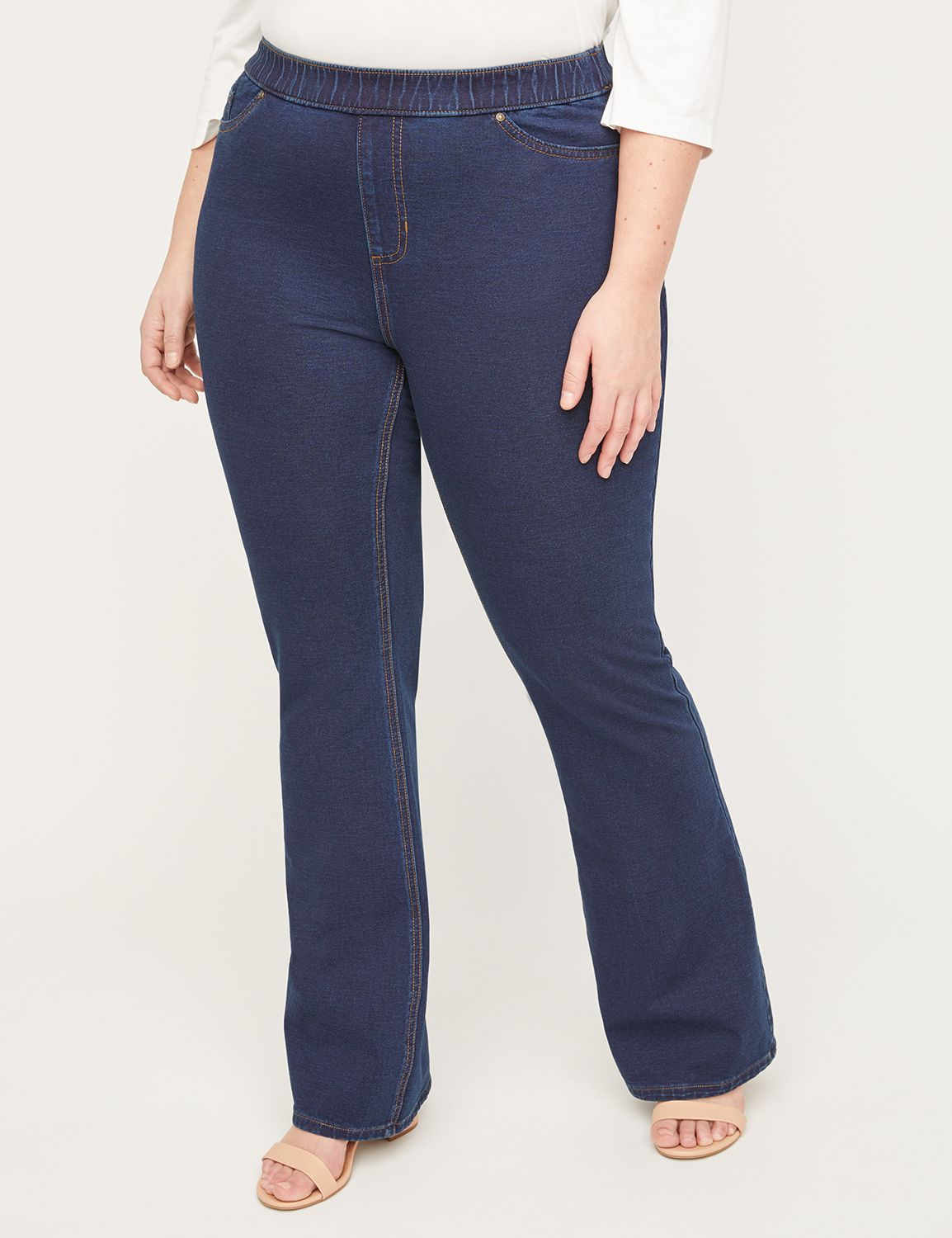 catherines knit jeans pull on
